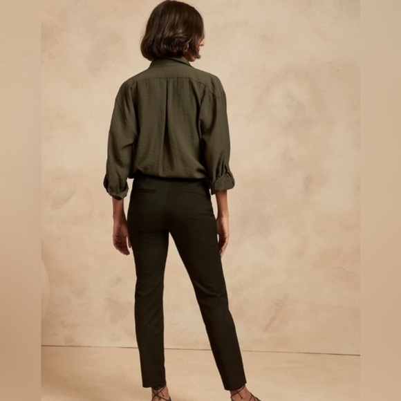 NWT! Banana Republic Black Sloan Slim Pant - Multiple 💛 - Picture 3 of 4